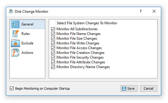 File Organizing Disk Monitor