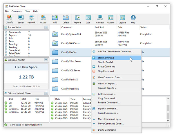 DiskSorter File Classification Server