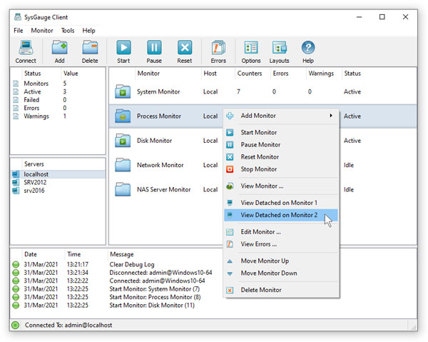 SysGauge System Monitoring Server